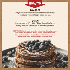 Dark Chocolate Power Waffles